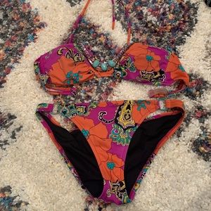 Bohemian embellished bikini